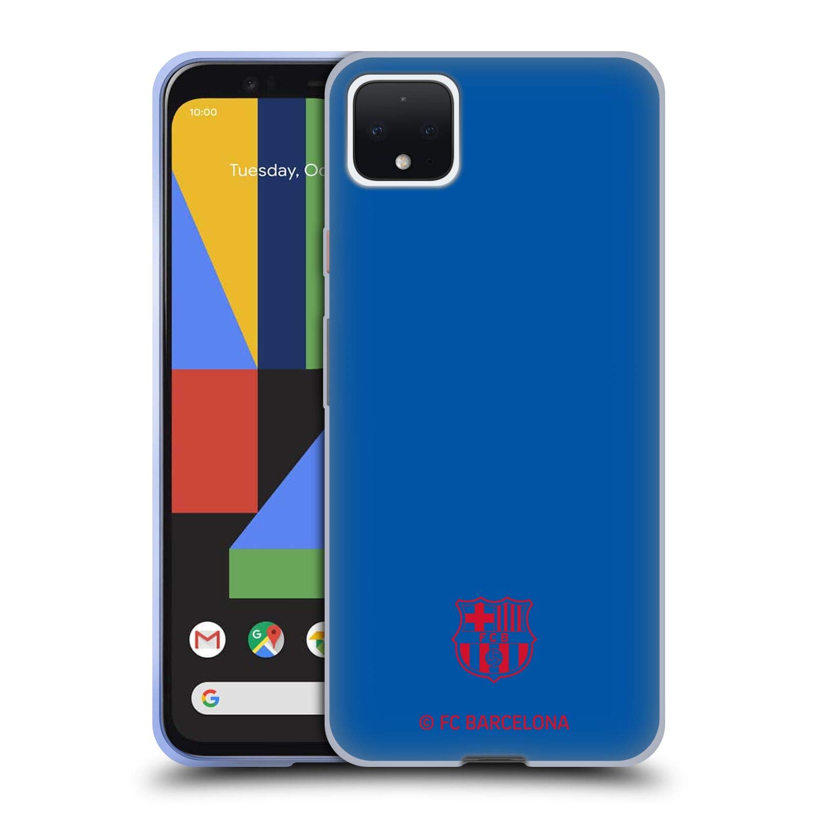FC Barcelona Pixel 4 XL Case - Official Licensed Soft Gel Cover for Sports Fans