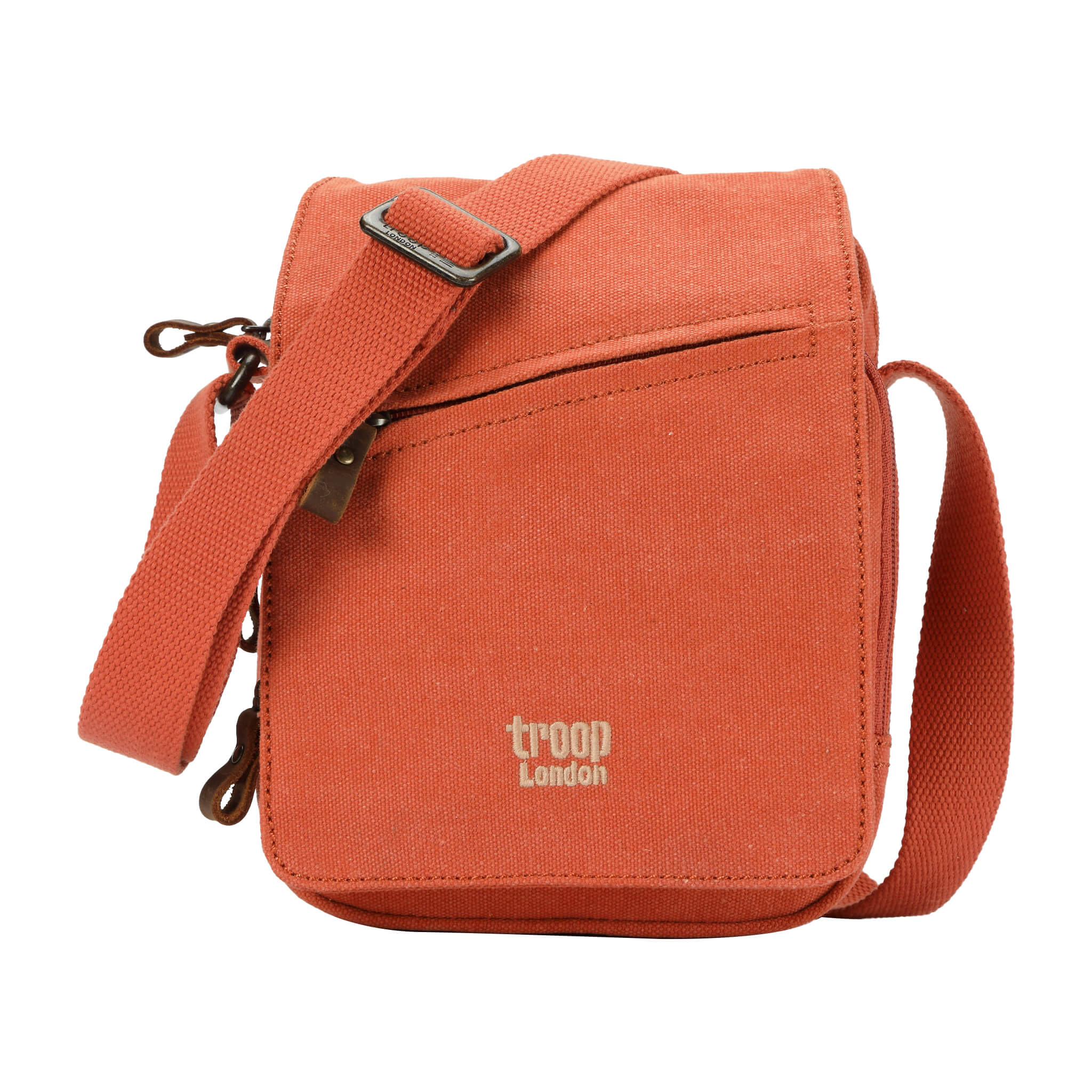 TRP0239 Troop London Classic Canvas Crossbody Bag - Stylish & Durable for Travel, Work & Everyday Use