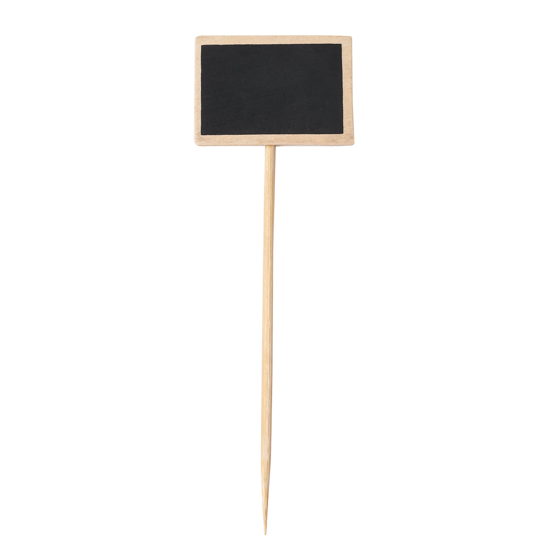 Bamboo Framed Chalkboard Signs - 6 Pack (1000 Count) - Perfect for Restaurants, Cafes, Weddings & Home Decor