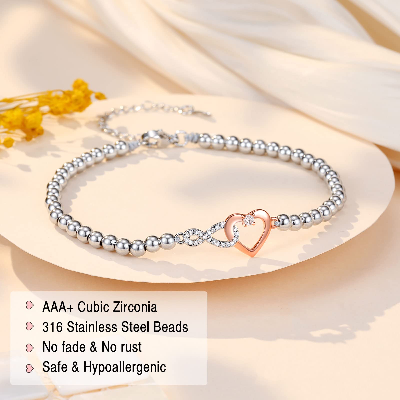 PINK DODO Bracelet for Women - Elegant Gift for Grandma, Mom, Daughter & Granddaughter | Perfect for Valentine's Day, Mother's Day & Christmas | Jewelry for Family Bonding & Special Occasions