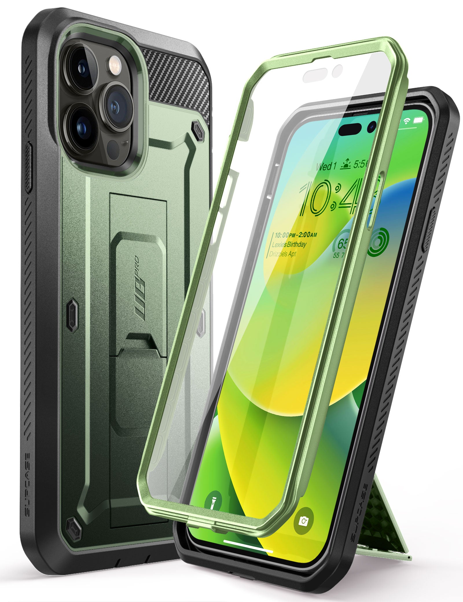 iPhone 14 Pro Max 6.7 Inch Unicorn Beetle PRO Rugged Case - Dark Green | Heavy Duty Protection for Outdoor, Work & Travel | Shockproof, Drop Proof & Scratch Resistant Cover