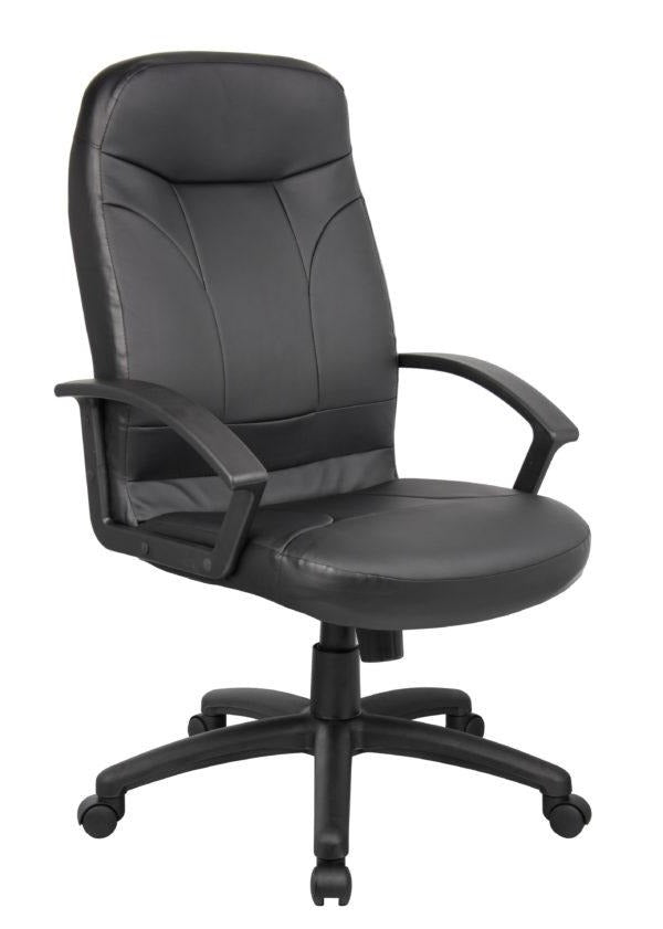 Premium B8401 High Back LeatherPlus Executive Office Chair - Ergonomic Support for Long Hours - Perfect for Home Office, Gaming & Conference Rooms