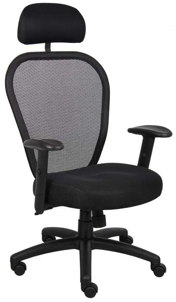 Ergonomic Boss Mesh Back Office Chair [B6608] - Breathable High Back Executive Chair with Lumbar Support for Home & Office Workspaces