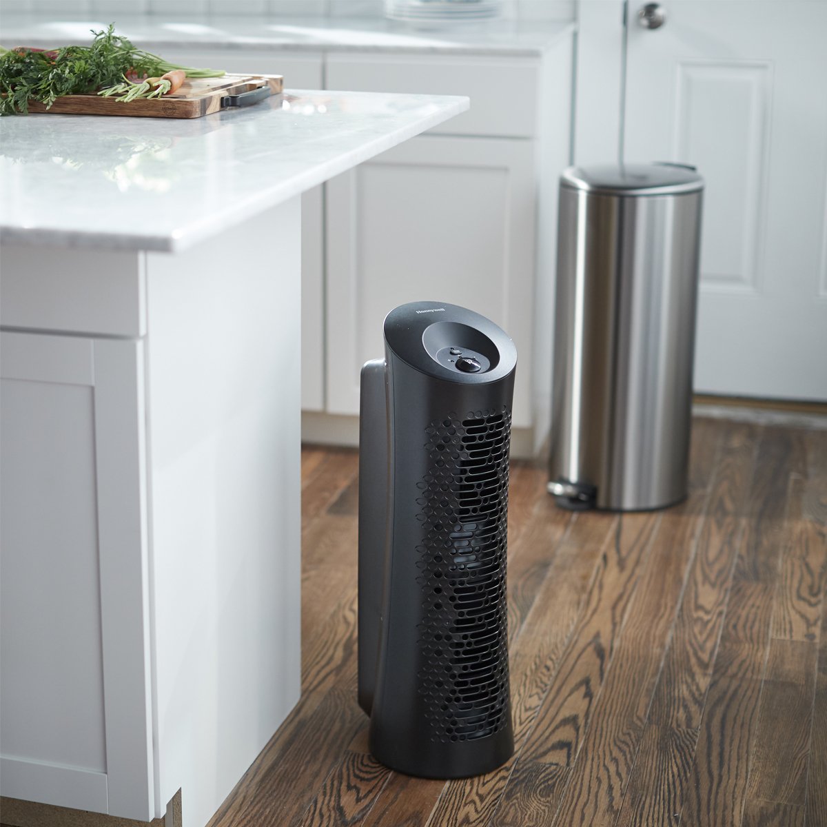 Honeywell HEPA Tower Air Purifier for Large Rooms up to 200 sq ft - Removes Wildfire Smoke, Pollen, Pet Dander & Dust - Allergen Reducer Air Cleaner for Home & Office (Black) | Perfect for Allergy Sufferers & Smoke Relief