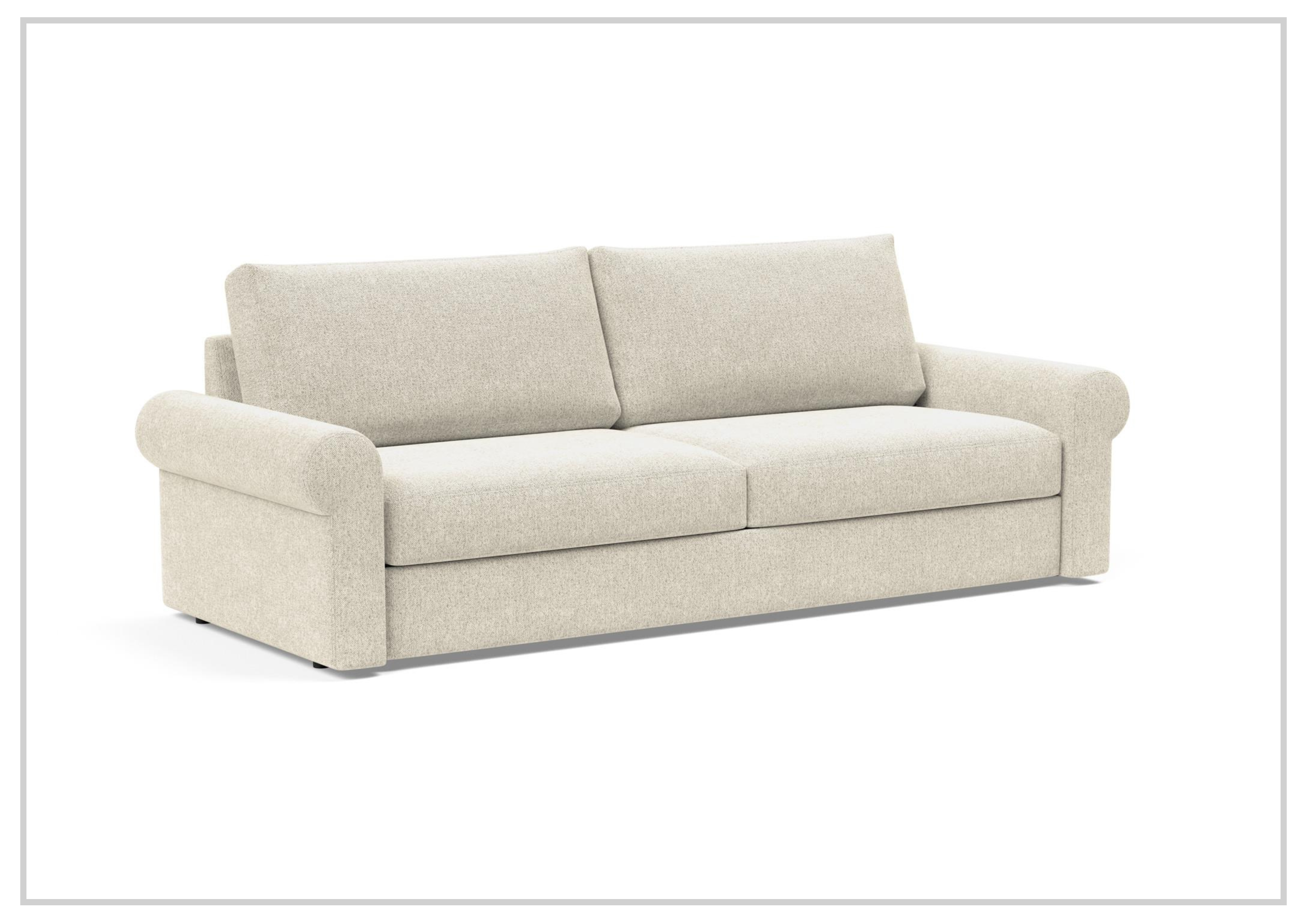 Innovation Living Vilander Full-Size Fabric Sofa Bed - Convertible Sleeper Sofa for Small Spaces, Guest Room & Apartment Living | Comfortable Modern Futon with Storage