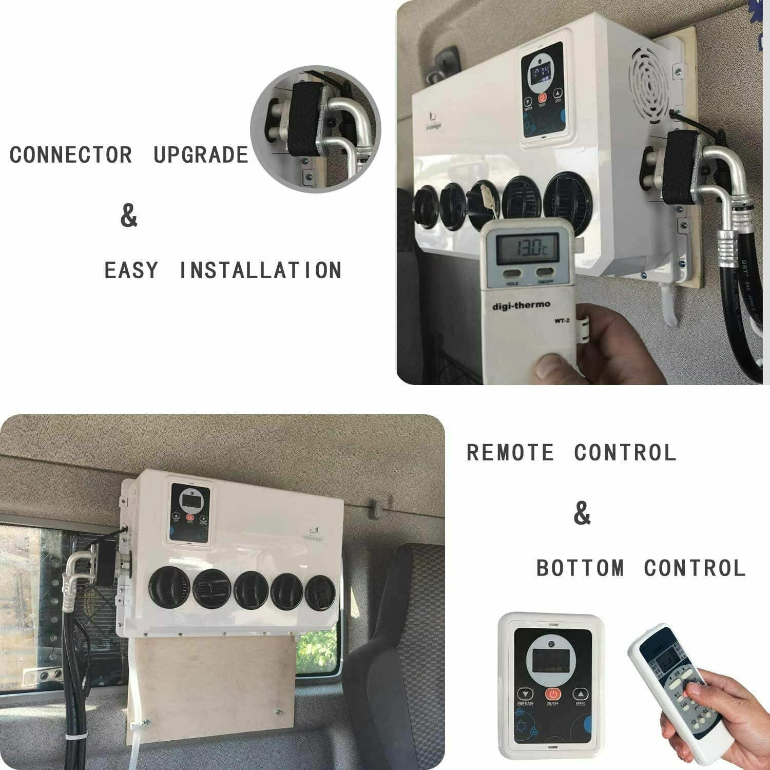 12V DC Truck Air Conditioner - Energy Efficient Split AC Unit for Trucks, RVs, Semi Trucks, Forklifts & Cranes | Cab Cooling Solution for Hot Weather Driving