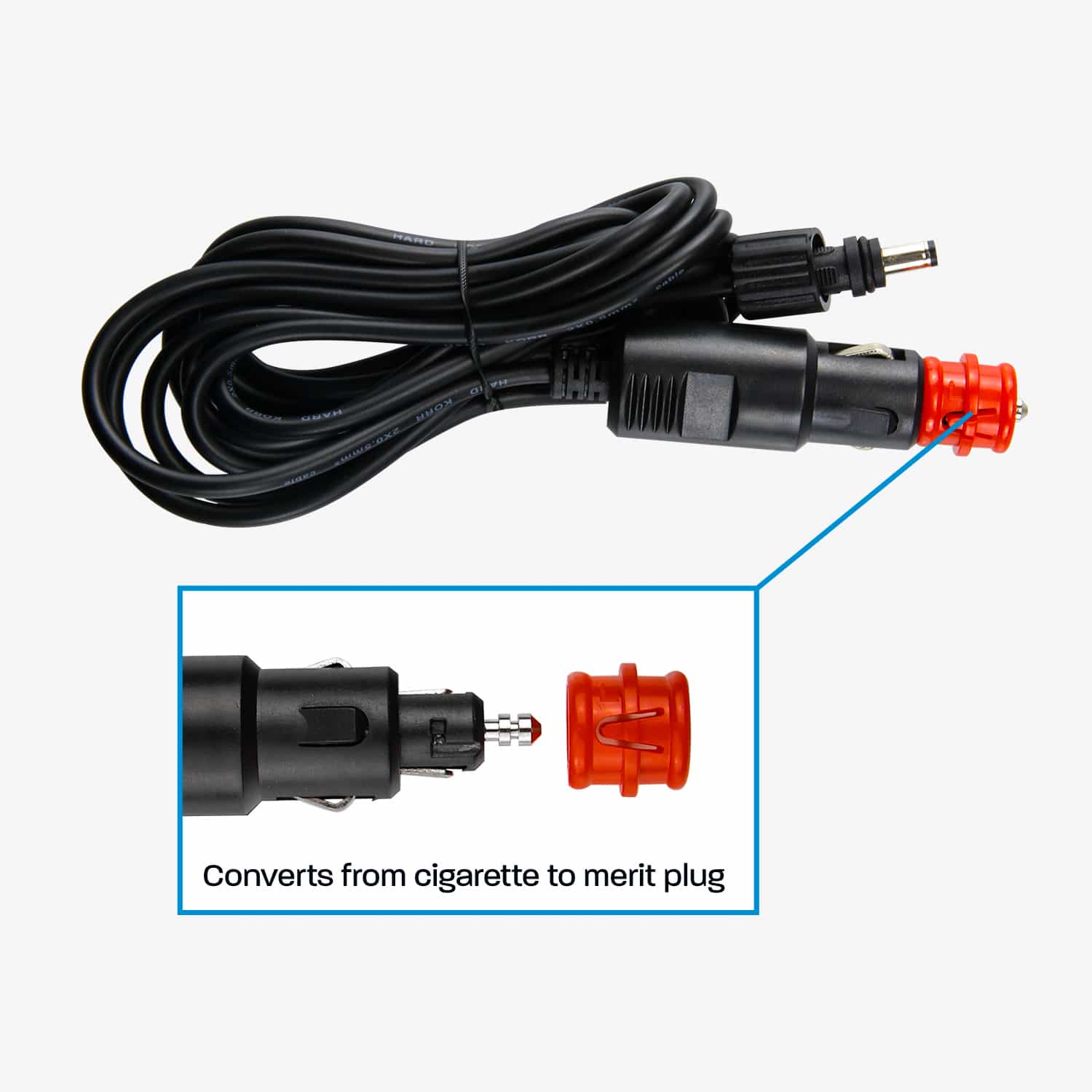 3M DC Power Lead with Cigarette Lighter/Merit Plug - Perfect for Car, Boat, RV & Portable Electronics Charging