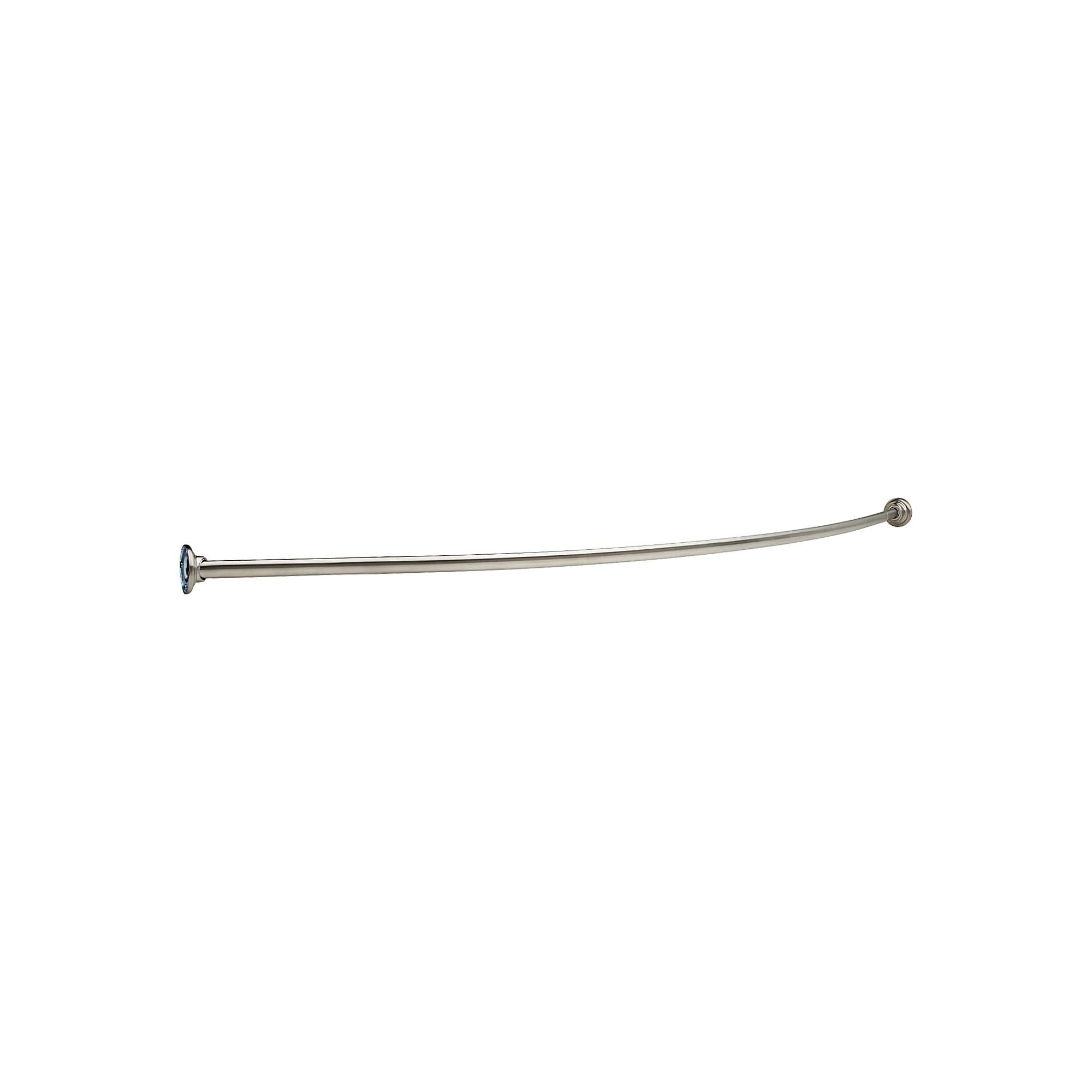 6' Curved Shower Rod - Stainless Steel 42206 SS Delta - Heavy Duty Rust-Resistant Bathroom Shower Curtain Rod for Spacious Shower Experience