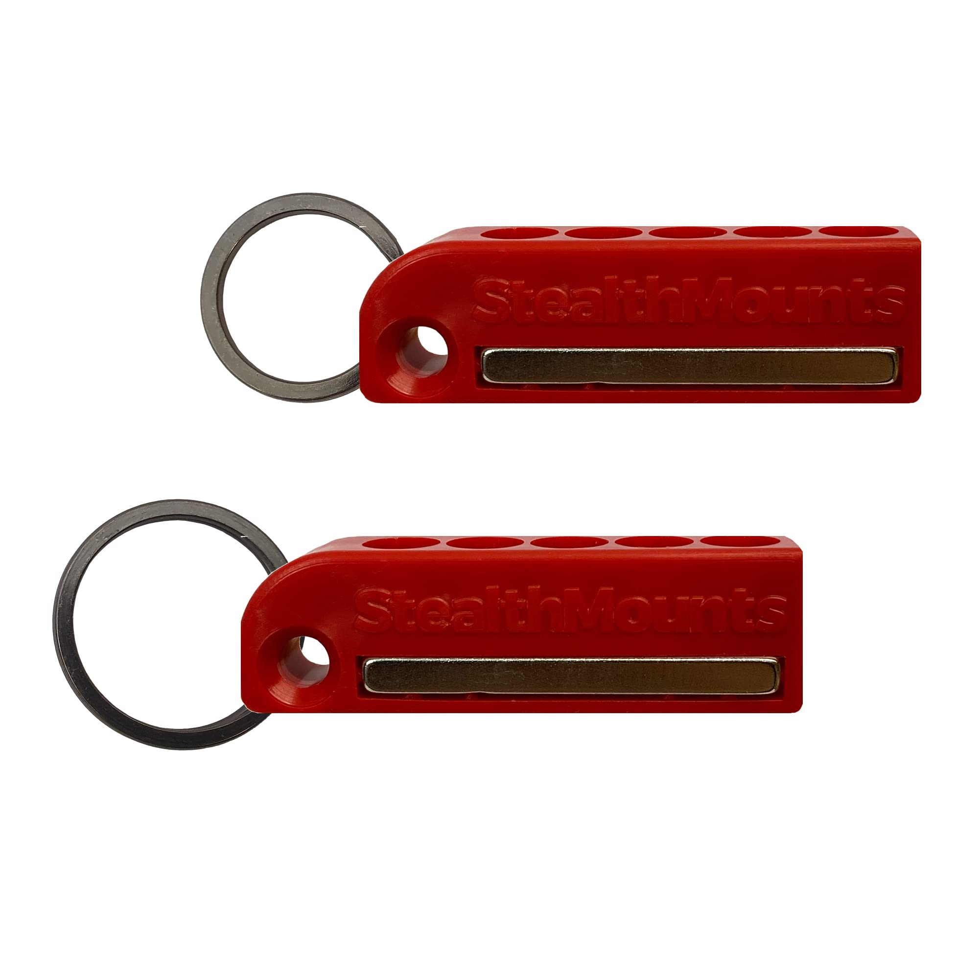 StealthMounts Magnetic Bit Holder Keychain - 2 Pack | Compact Screwdriver Bit Organizer | Keychain Tool Holder for Easy Access | Perfect for DIY, Home Repairs & On-the-Go Fixes