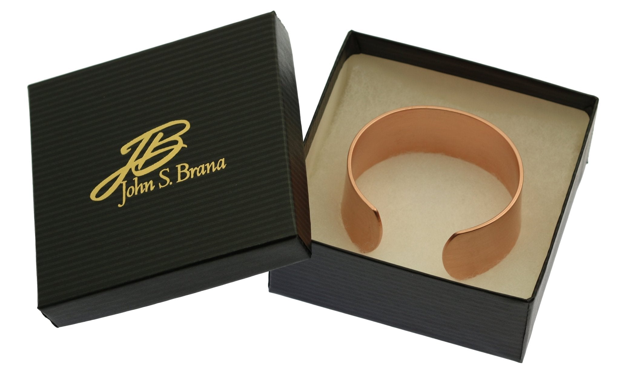 Men's Brushed Copper Cuff Bracelet - 1 Inch Wide Handmade Bangle for Casual Wear, Wedding & Gift Giving
