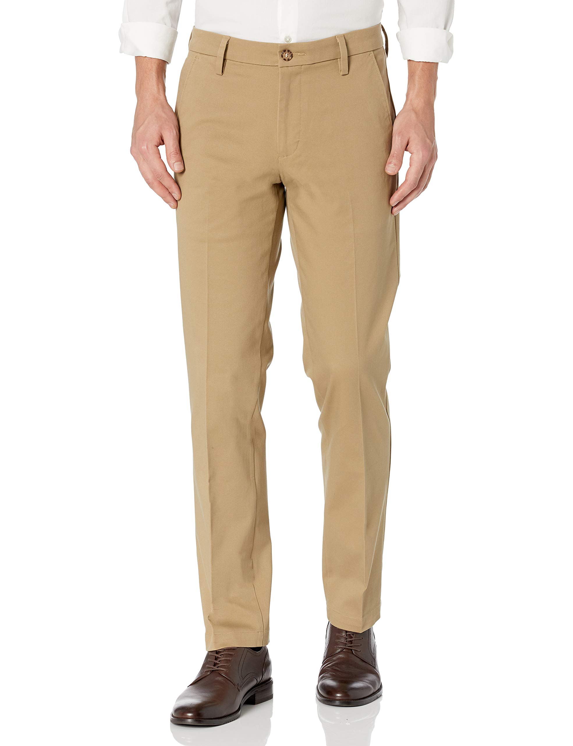 Dockers Men's Straight Fit Workday Khaki Smart 360 Flex Pants - Comfortable Office & Business Casual Pants for Professionals (Regular & Big & Tall Sizes) - Perfect for Work, Meetings & Business Travel