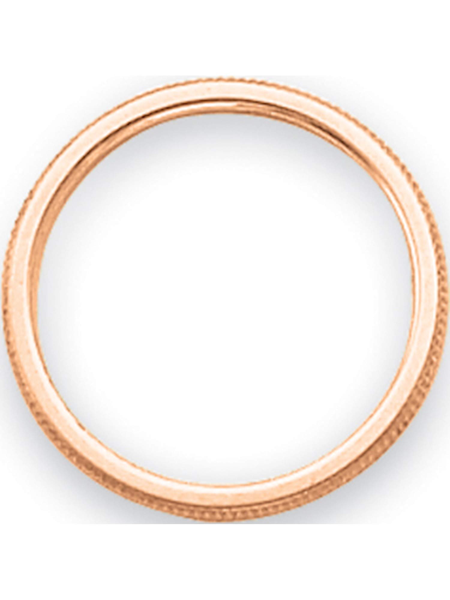 14K Rose Gold 1.5mm Milgrain Wedding Band Ring - Dainty Stackable Ring for Women | Perfect for Bridal Jewelry, Anniversary Gifts & Everyday Wear