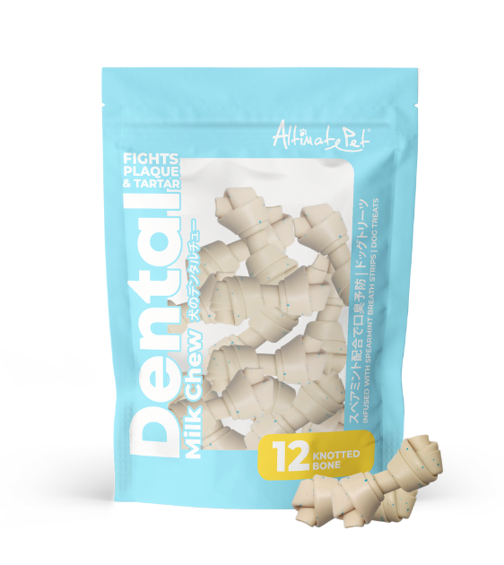 Altimate Pet Dental Dog Chews for Teeth Cleaning - Milk & Spearmint Flavor - Reduce Plaque & Tartar - Healthy Dental Treats for Small, Medium & Large Dogs - Perfect for Daily Oral Care & Fresh Breath