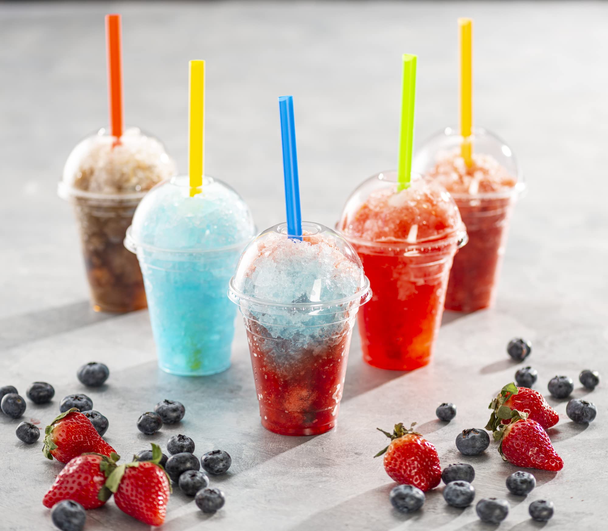 40 Sets - 32 Oz Crystal Clear PET Plastic Cups with Dome Lids & Straws for Iced Coffee, Milkshake, Cold Drinks - Perfect for Parties, Smoothies, Slushies, and Fast Food Restaurants