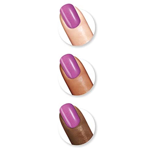 Sally Hansen Miracle Gel™ Hunger Flames - Long-Lasting Purple Nail Polish with Gel-Like Shine, No UV Lamp Required - Salon-Quality Manicure at Home, Perfect for Parties, Weddings, Date Nights & Special Occasions - Vegan & Cruelty-Free Nail Polish for Women