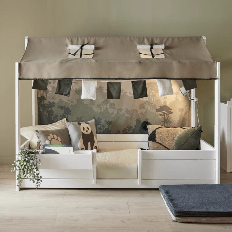 Premium Panda Paradise Fabric for Roof Decorations - Includes Garland for Home, Party & Wedding Decor