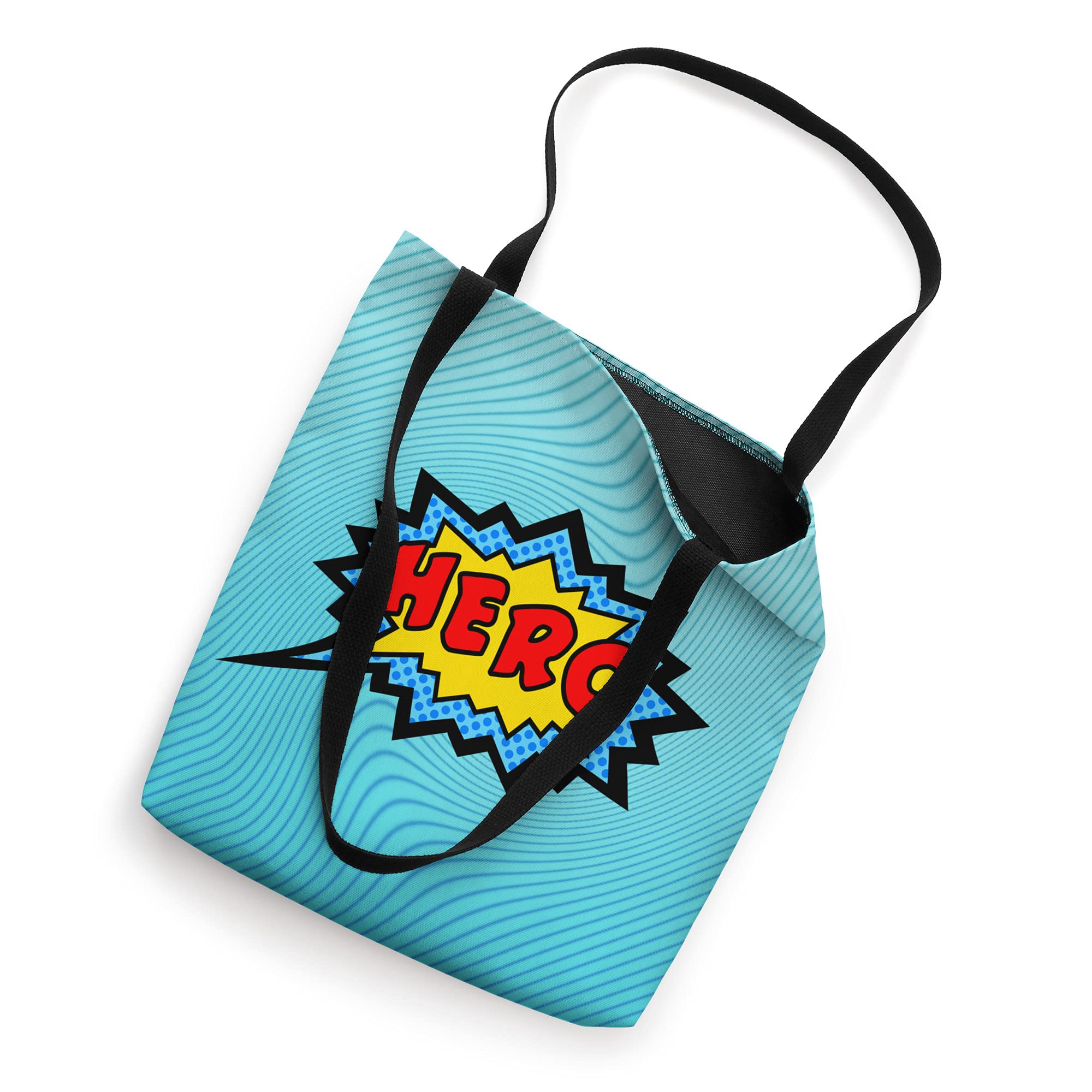 Superhero Comic Speech Bubble Tote Bag - Funny Pop Art Design for Fans - Perfect for Conventions, Cosplay & Everyday Use