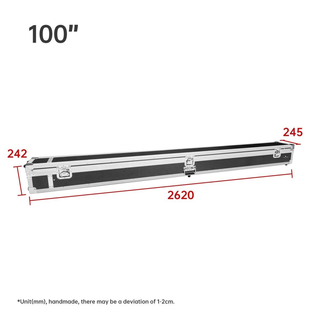 VIVIDSTORM S Pro / S Pro P Motorized Tension Floor Rising UST ALR Projector Screen with Heavy Duty Aluminum Travel Case - Perfect for Home Theater, Outdoor Movies, and Professional Presentations
