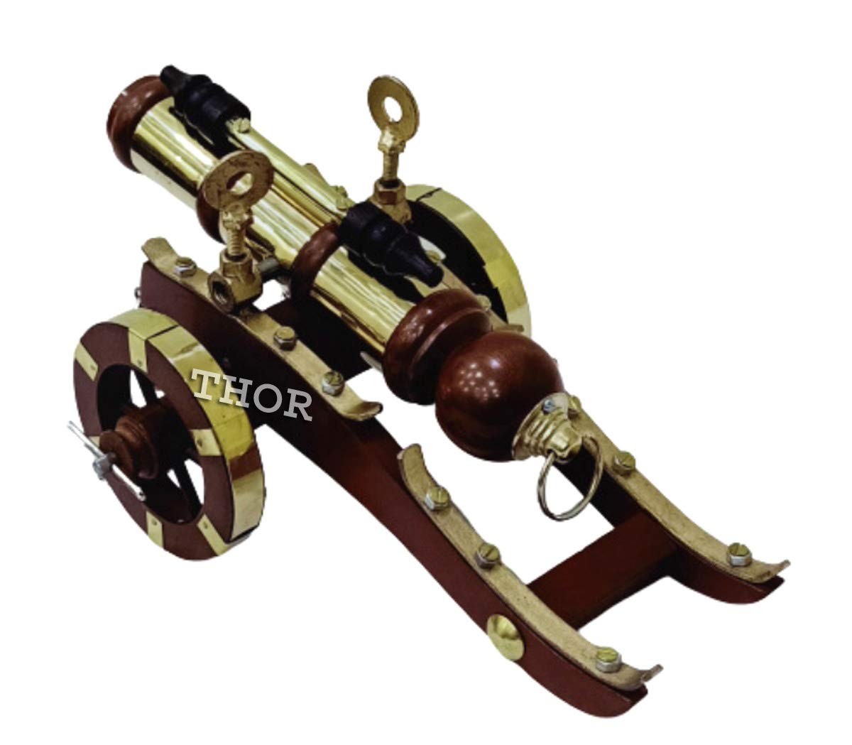 THOR INSTRUMENTS Vintage Wooden Nautical Ship Model - Rustic Home Decor, Unique Marine Gift for Sailors & Beach House Decor - Perfect for Living Room, Office, or Coastal Themed Interior Design