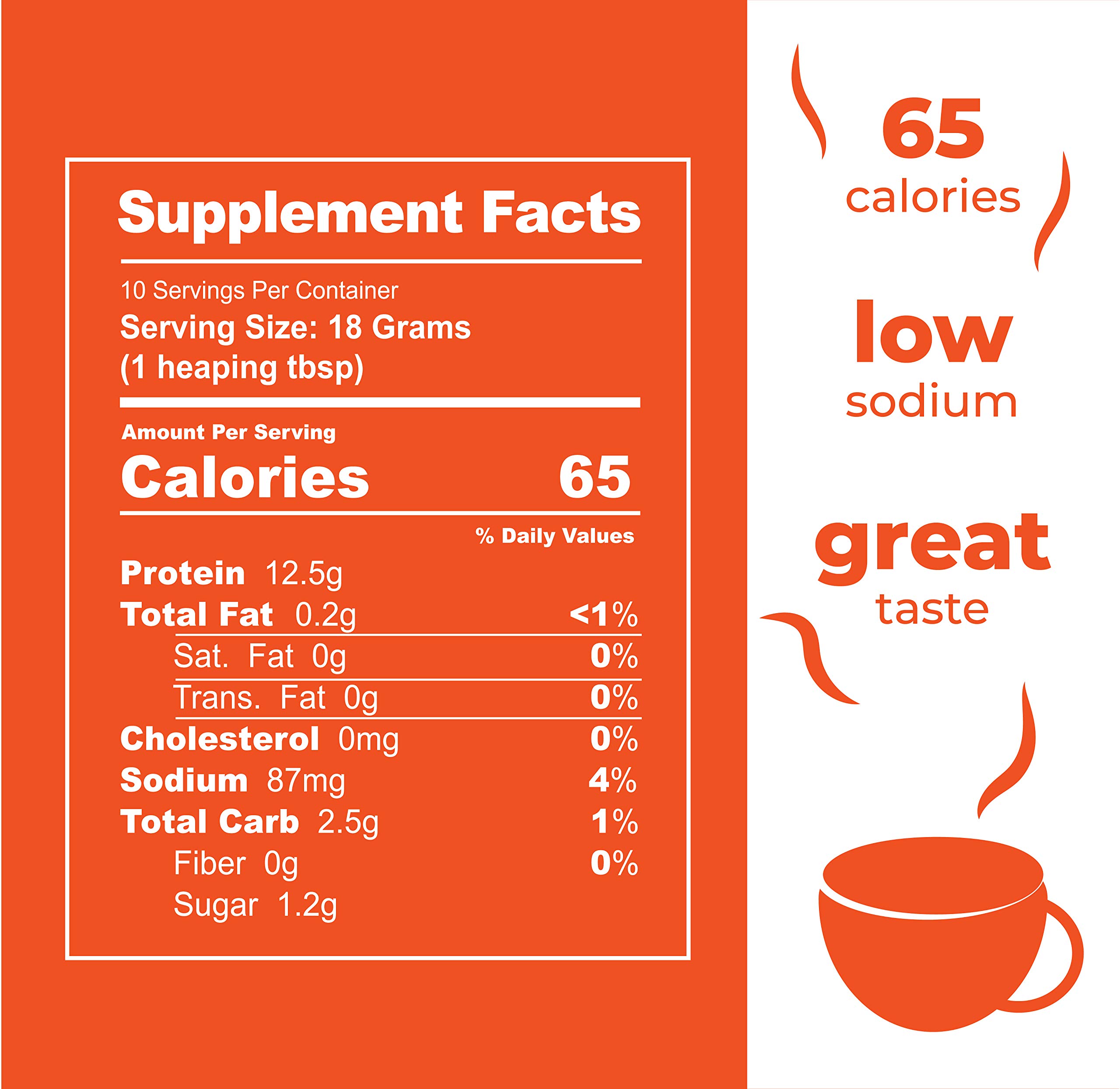 InstaBroth Beef Bone Broth Powder - Grass Fed, Pasture Raised Collagen & Gelatin - 12.5g Protein per Serving (6.4oz) | Keto, Paleo & Whole30 Friendly | Perfect for Soups, Smoothies & Post-Workout Recovery