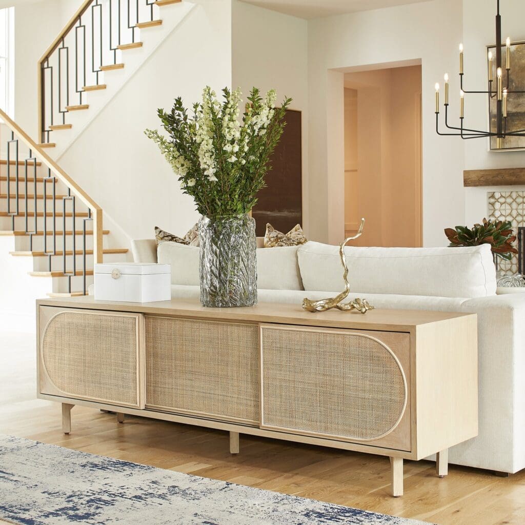 Cyan Design 11495 Lamu Media Cabinet - Solid Oak TV Stand with Storage for Living Room, Bedroom & Home Theater