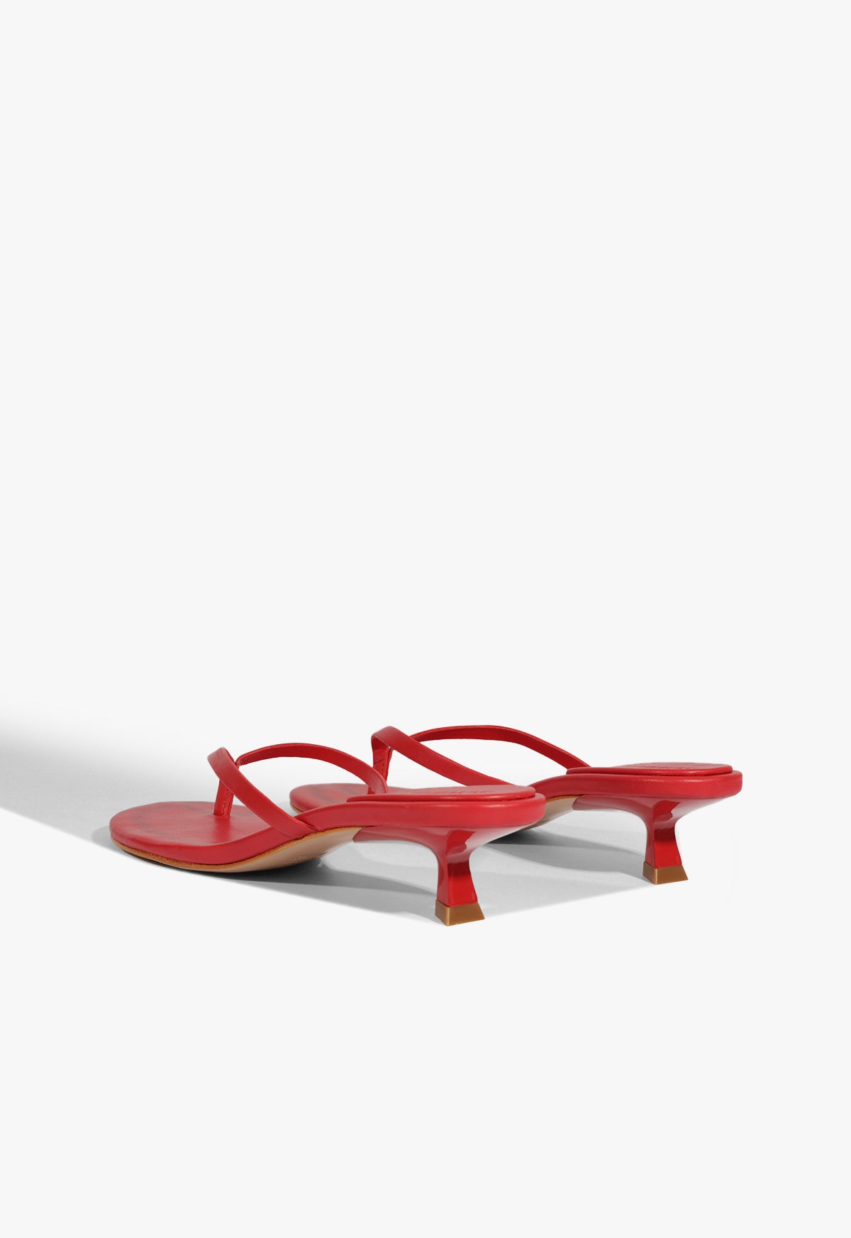 Carolyn Nappa Leather Sandals with Low Heel (2.5
