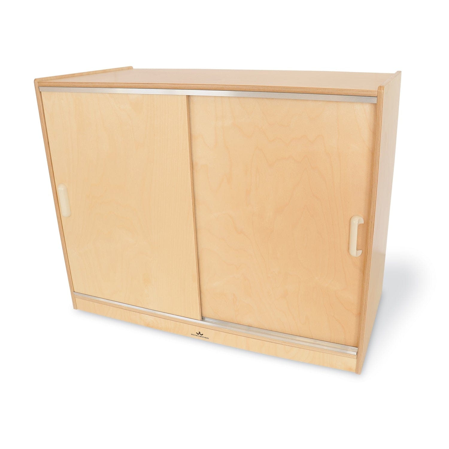 Sliding Doors Storage Cabinet - Modern Closet Organizer with Adjustable Shelves for Bedroom, Living Room, and Office Organization