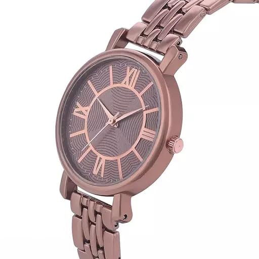 NIJAMRUT Women's Stainless Steel Fashion Watch - Elegant Belt Design Ladies Wristwatch, Water Resistant for Daily Wear - Perfect for Office, Party & Casual Outfits