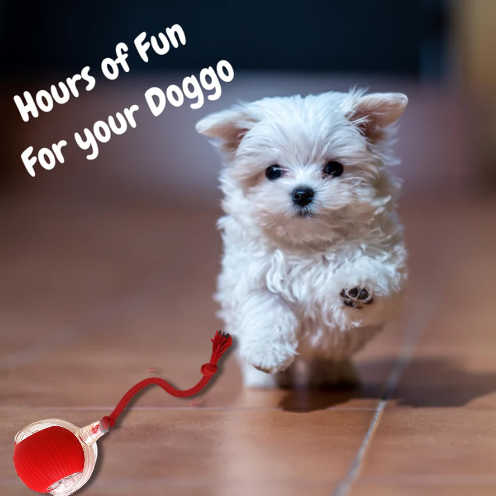 Chewie Viral Interactive Rolling Dog Ball - Motion Activated 360° Self-Moving Pet Toy for Dogs & Cats - Perfect for Indoor Play, Exercise, and Mental Stimulation