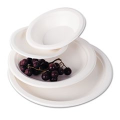 Eco-Products 100% Compostable Sugarcane Plates (Pack of 16) - Eco-Friendly Disposable Dinnerware for Parties, Picnics & Sustainable Living