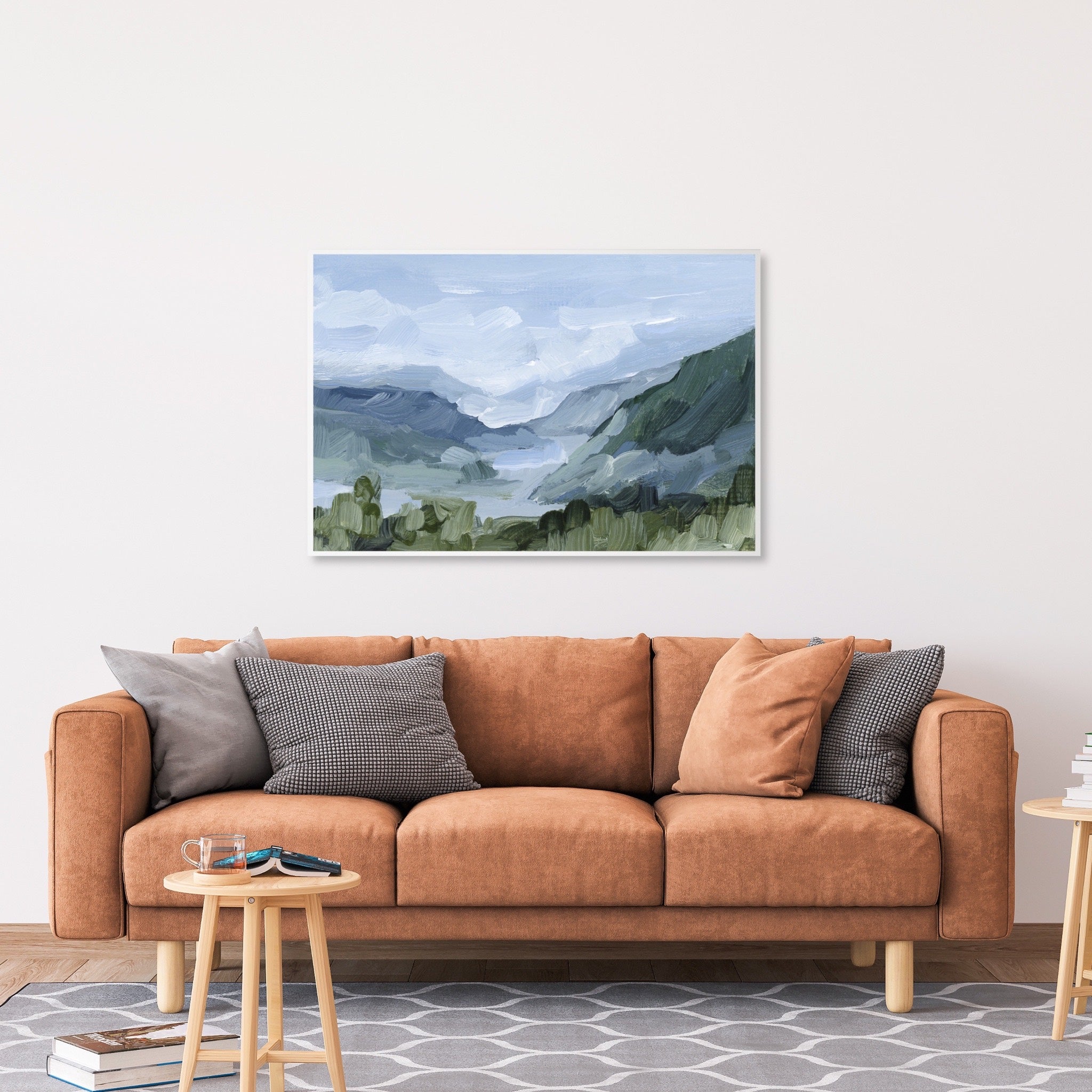 Blue Juneau Art Print - Stunning Wall Decor for Living Room, Bedroom & Office | Premium Canvas Painting for Home & Gifts