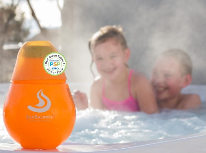 Silk Balance Natural Hot Tub Water Care - Premium Spa & Hot Tub Water Treatment Solution (2 Month Supply) for Crystal Clear Water & Relaxing Soaks