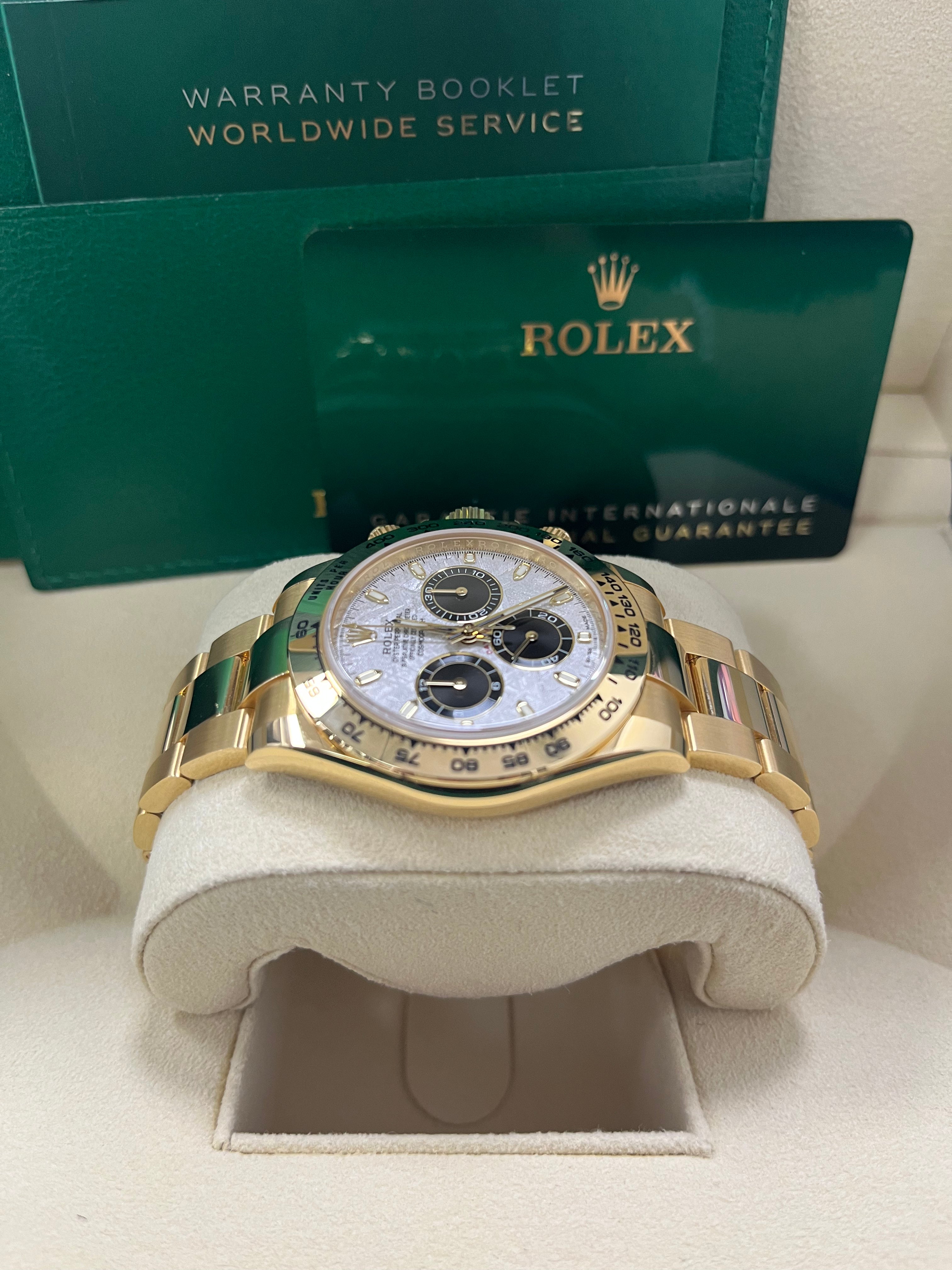 Rolex Cosmograph Daytona Men's Watch - Meteorite & Black Dial, Oyster Bracelet (Ref# 116508) | Luxury Chronograph for Business, Gifting & Special Occasions