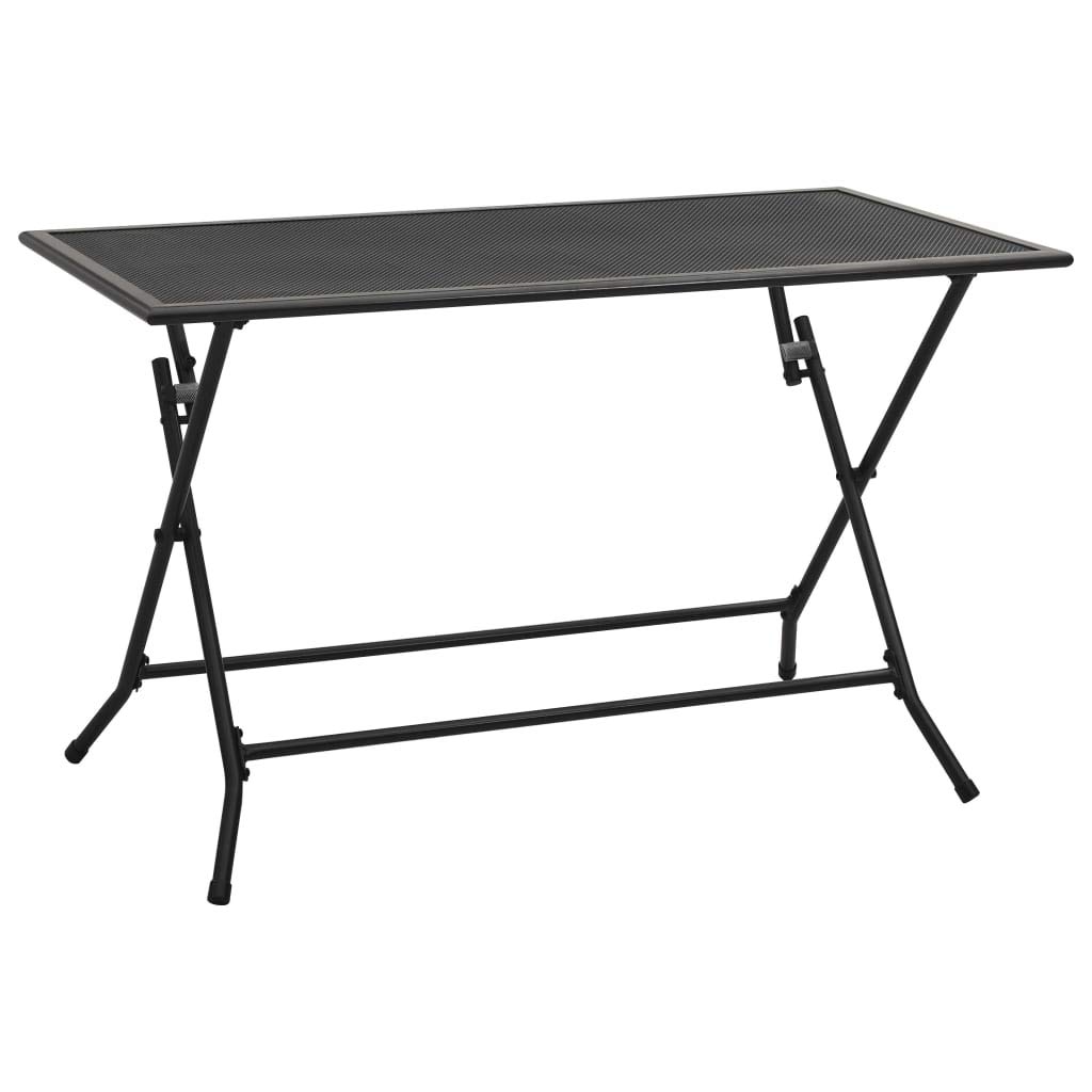 Portable Outdoor Folding Dining Table - Heavy Duty Metal Grill Table for Camping, BBQ, Picnics & Backyard Cooking (47.2