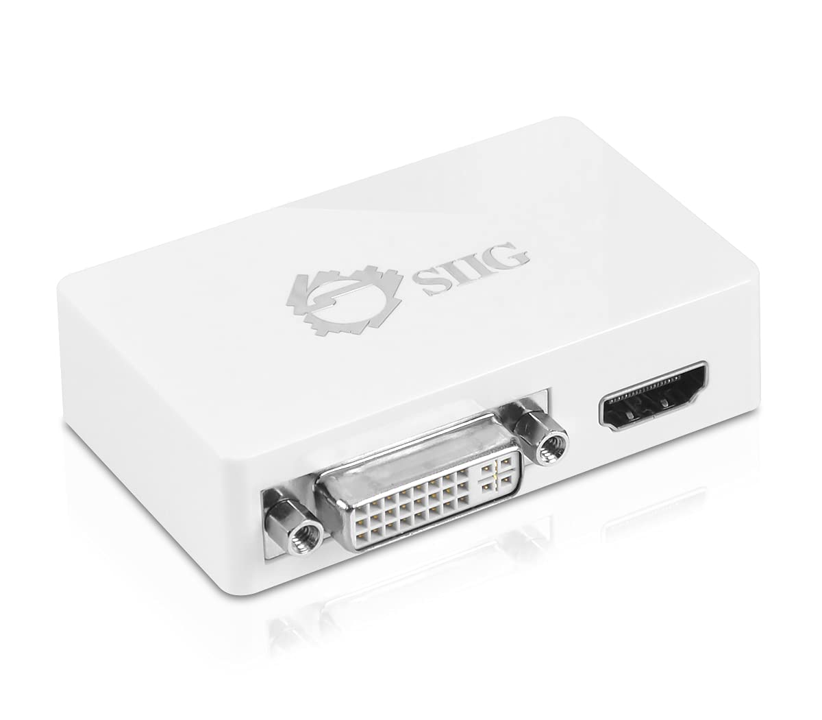 SIIG USB 3.0 to HDMI/DVI Dual Monitor Adapter - 4K Ultra HD 1920x1080p & 2048x1152 Resolution - DisplayLink Certified for MacOS & Windows - Extend Your Workspace for Home Office, Gaming & Productivity (Model JU-H20511-S1)