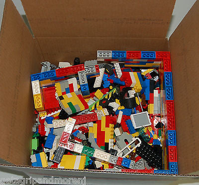 Bulk LEGO Building Blocks - 12x12x8 Box Filled with Assorted Pieces & Instruction Booklets | Perfect for Kids' Creative Play, DIY Projects & STEM Learning
