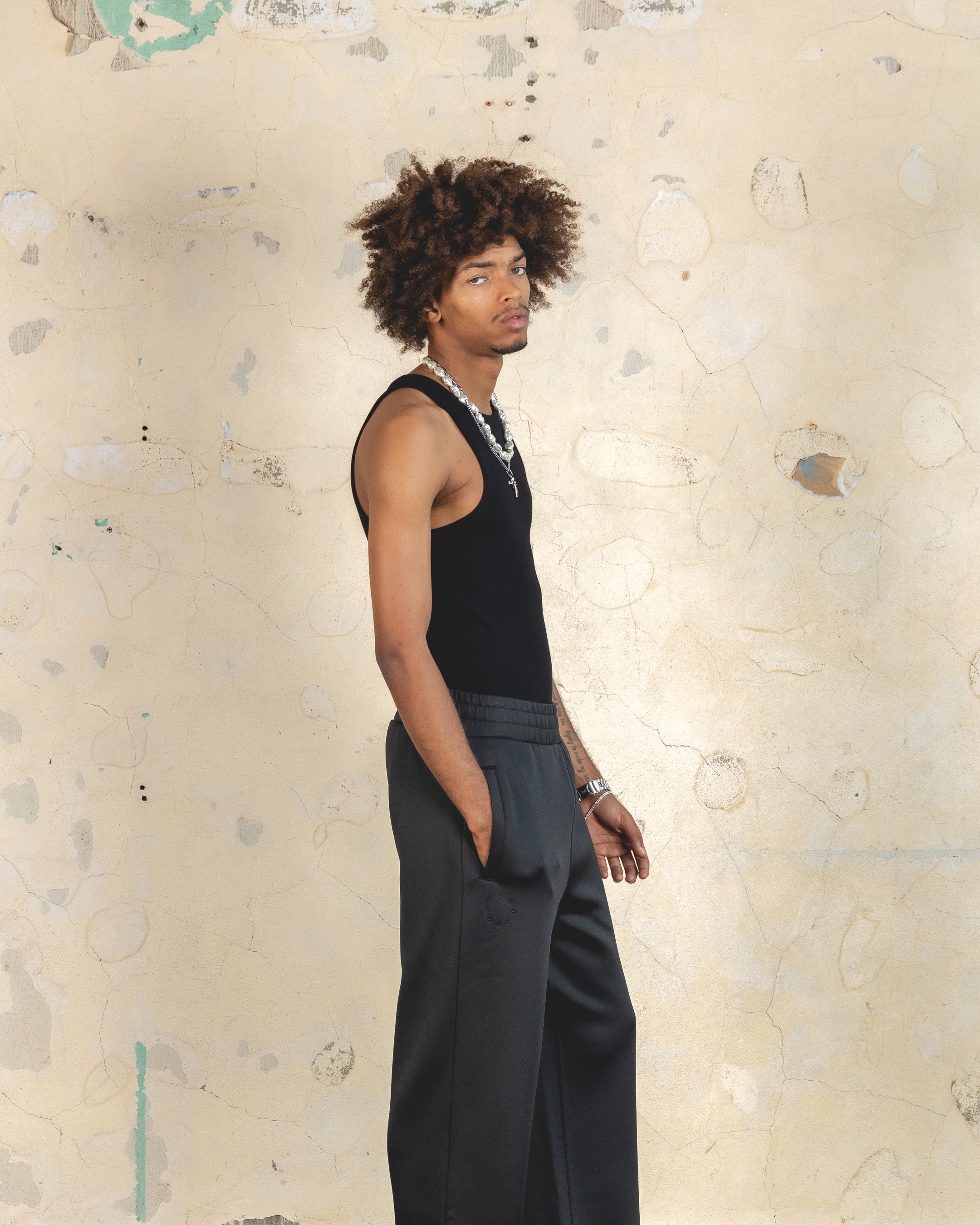 404 Ribbed Singlet Black - Slim Fit Tank Top for Women - Gym Workout & Casual Wear