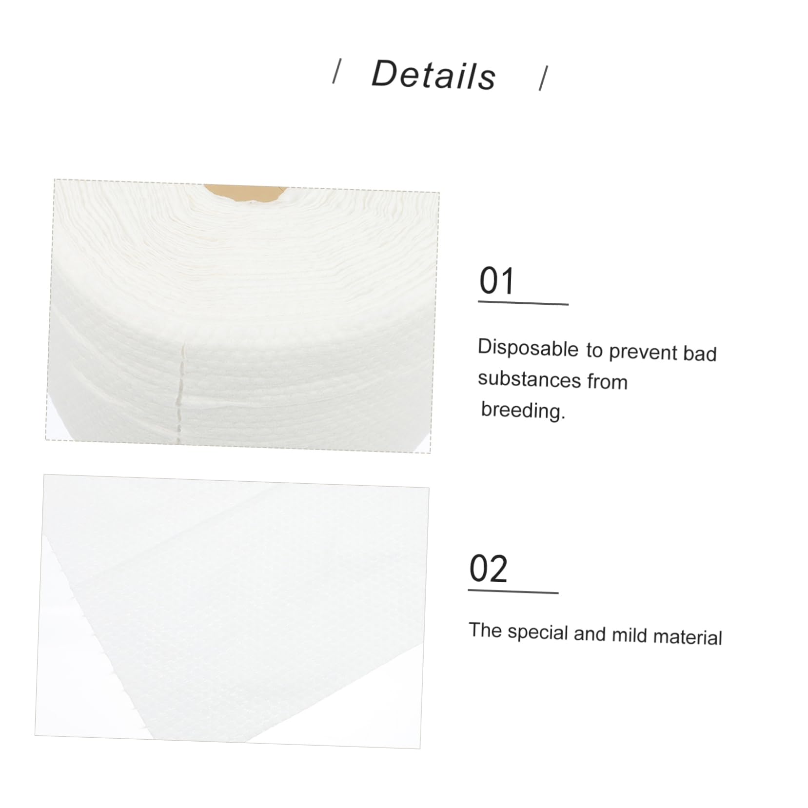 MerryHapy 1 Roll Disposable Face Towels - Soft, High Absorbency & Lint-Free for Gentle Facial Cleansing | Portable & Travel-Friendly for Gym, Makeup Removal & Skincare Routine