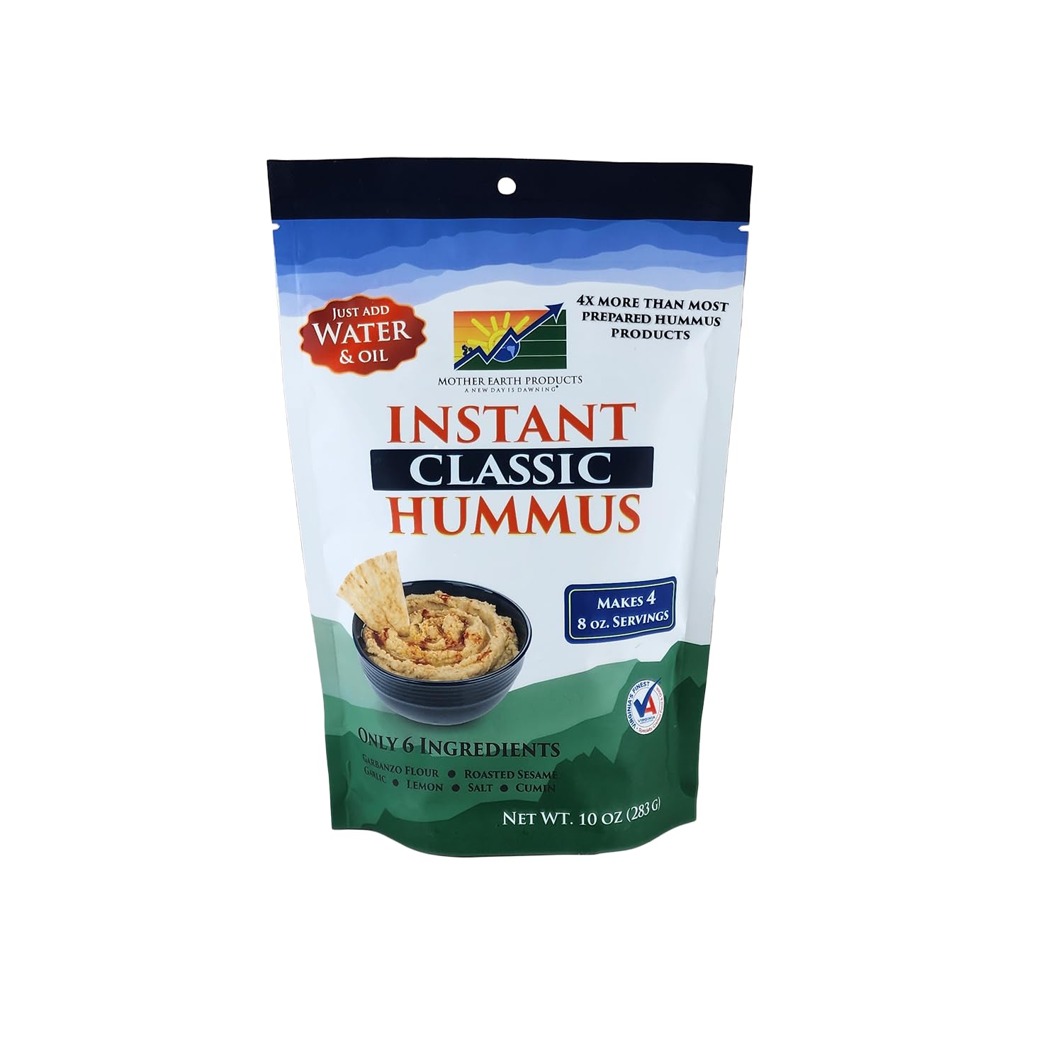 Instant Classic Hummus - Organic Dip for Snacks & Parties