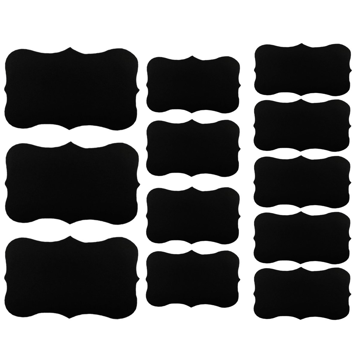 Chalkboard Labels Set of 32 - Various Sizes for Organizing & Weddings - Home & Office Use