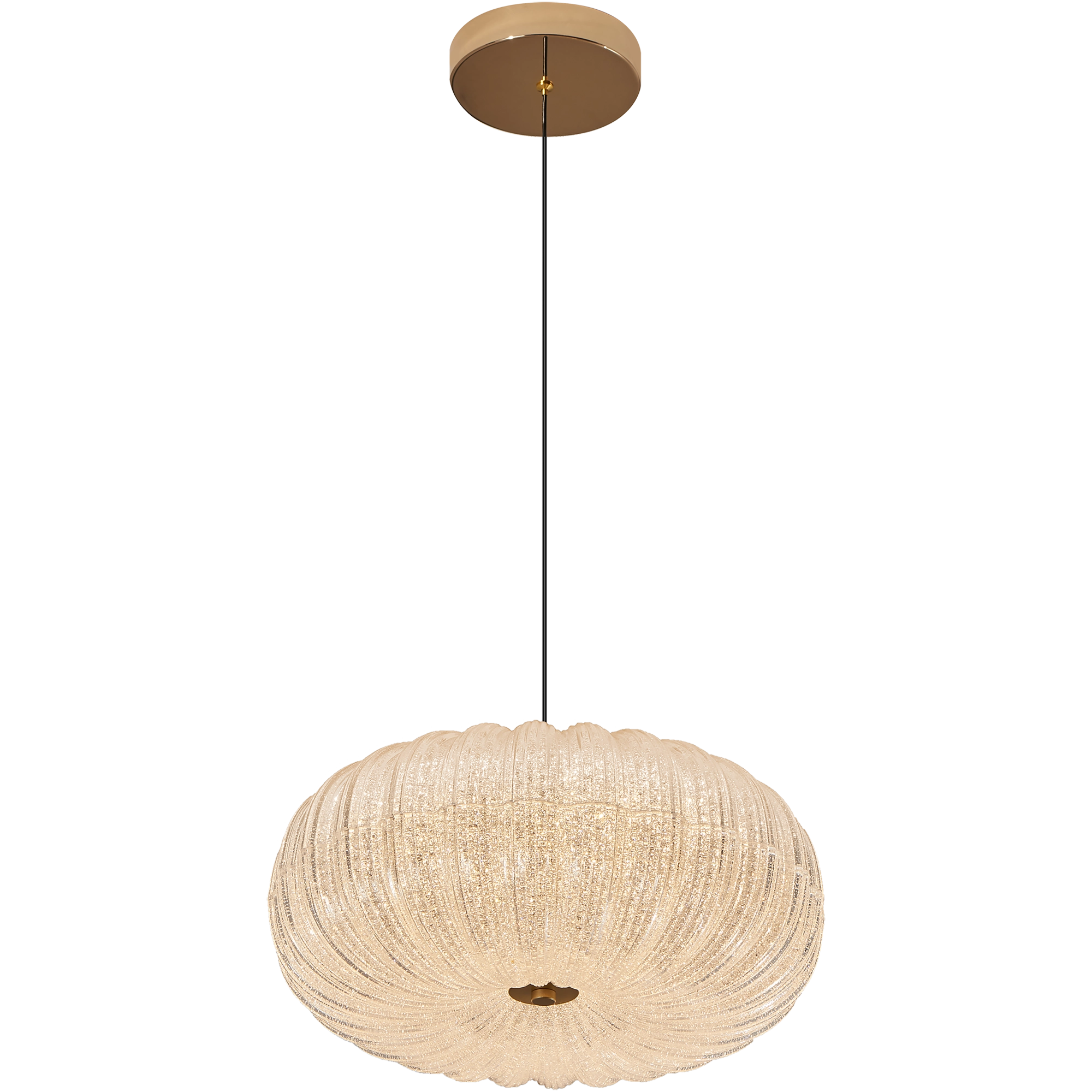 Allure 31W Adjustable CCT LED Pendant Light Fixture 400mm Gold - Modern Hanging Light for Kitchen Island, Dining Room & Bedroom Lighting