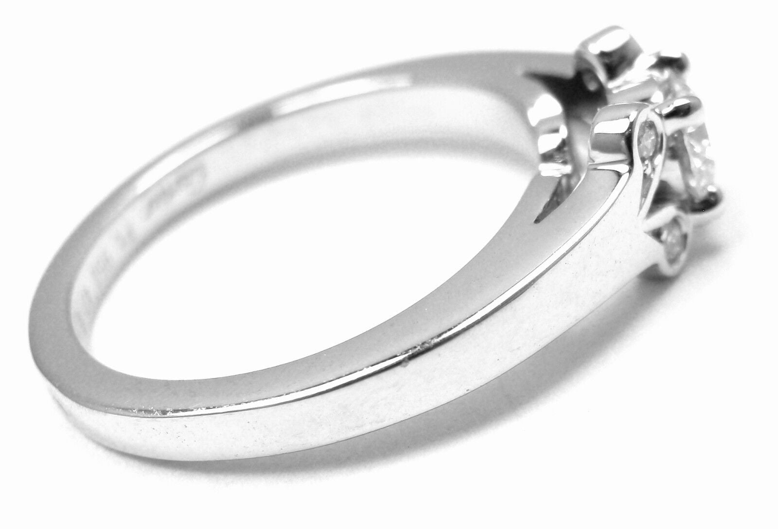 Authentic Cartier Ballerine Platinum 0.24ct Diamond Engagement Ring with Original Box & Papers - Perfect for Proposals, Anniversaries & Special Occasions