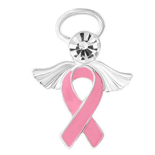 Angel Pink Ribbon Awareness Pin
