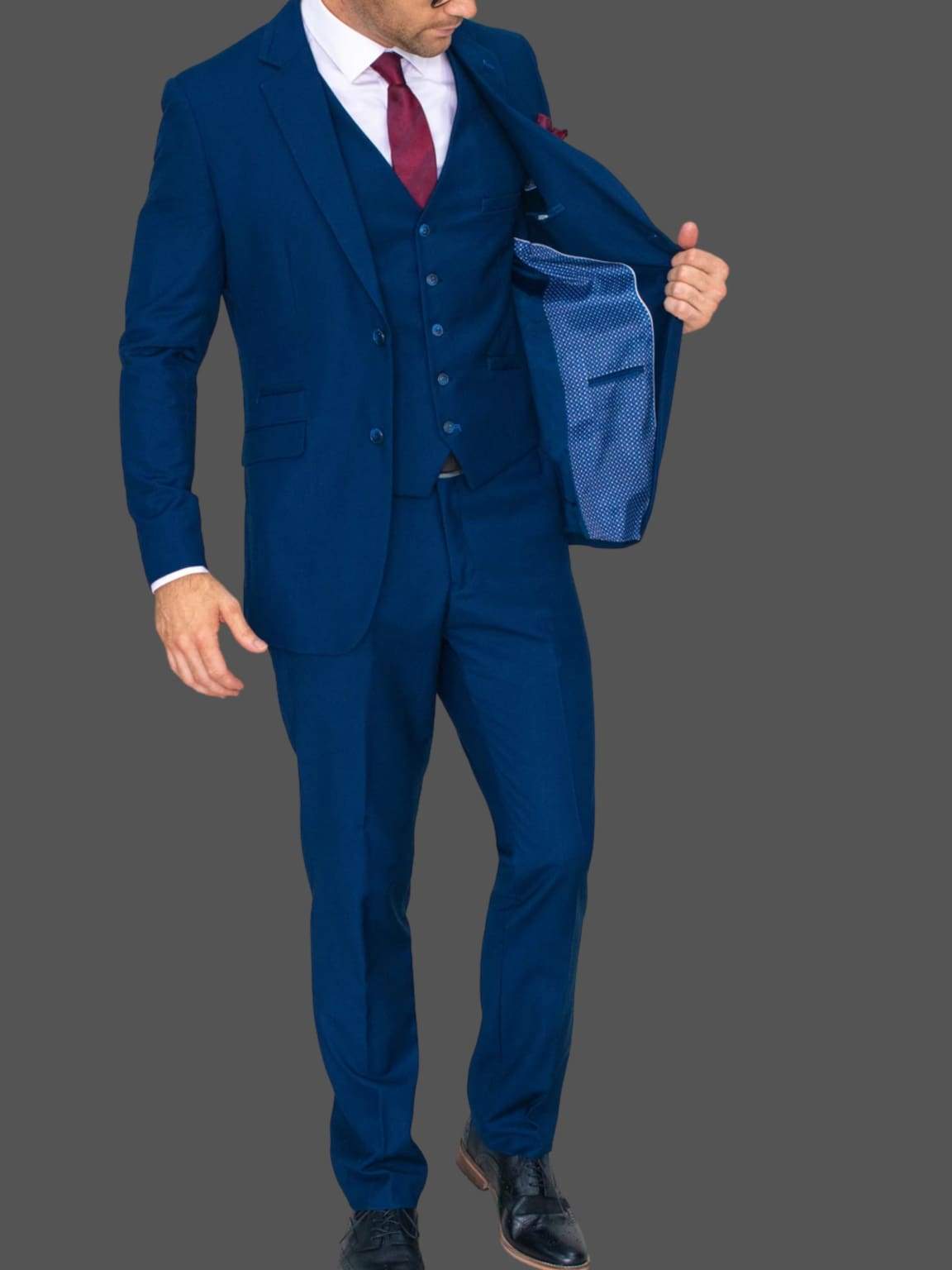 Cavani Jefferson Navy Suit Jacket for Men | Premium Business Blazer | Formal Office Wear | Wedding & Special Occasion Attire