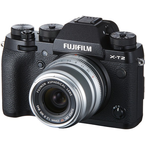 Fuji XF 23mm F2 R WR Silver Lens - Compact Weather-Resistant Prime Lens for Fujifilm X-Mount Cameras | Perfect for Street, Travel & Portrait Photography