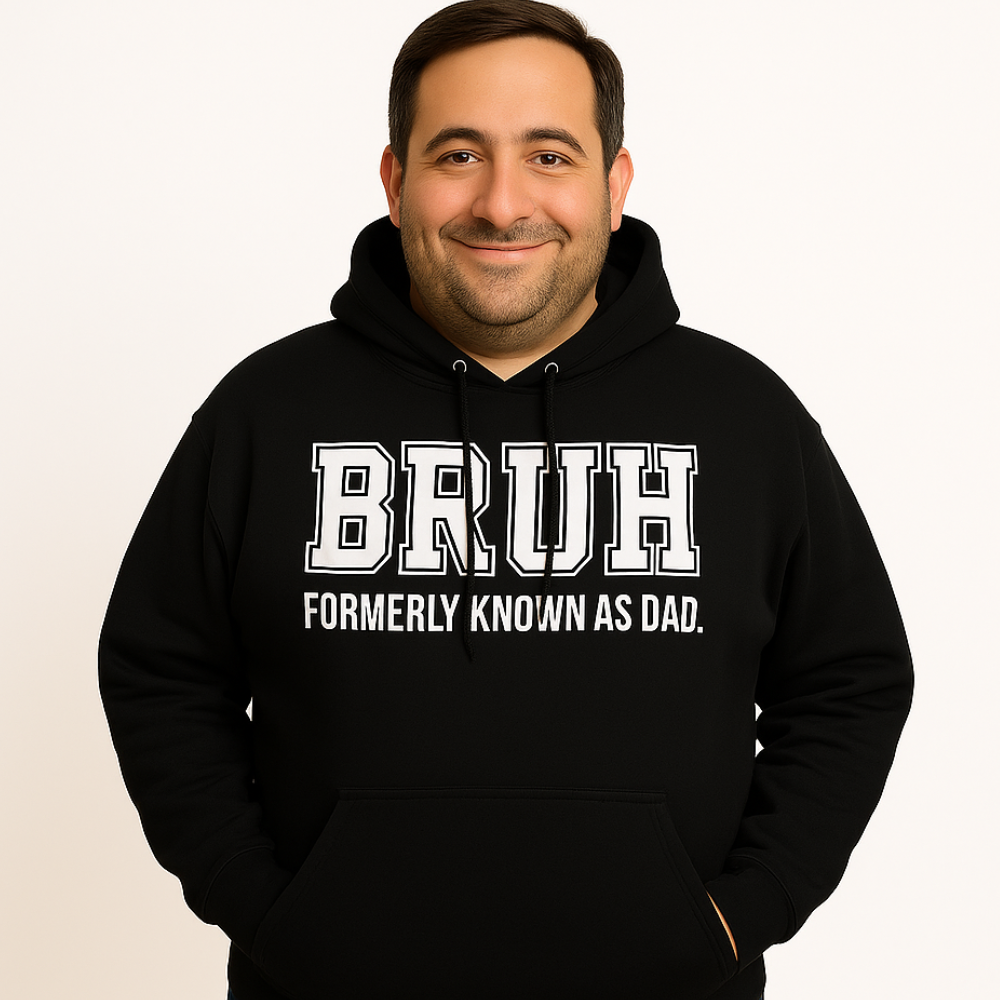 Bruh Formerly Known As Dad Hoodie - Trendy Men's Pullover Sweatshirt for Casual Wear, Street Style & Gifts