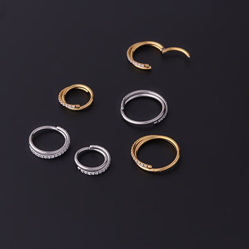 16G Hypoallergenic Surgical Steel Hoop Nose Ring - Septum Huggie Piercing Jewelry for Women & Men | Perfect for Everyday Wear, Parties & Body Piercing Enthusiasts