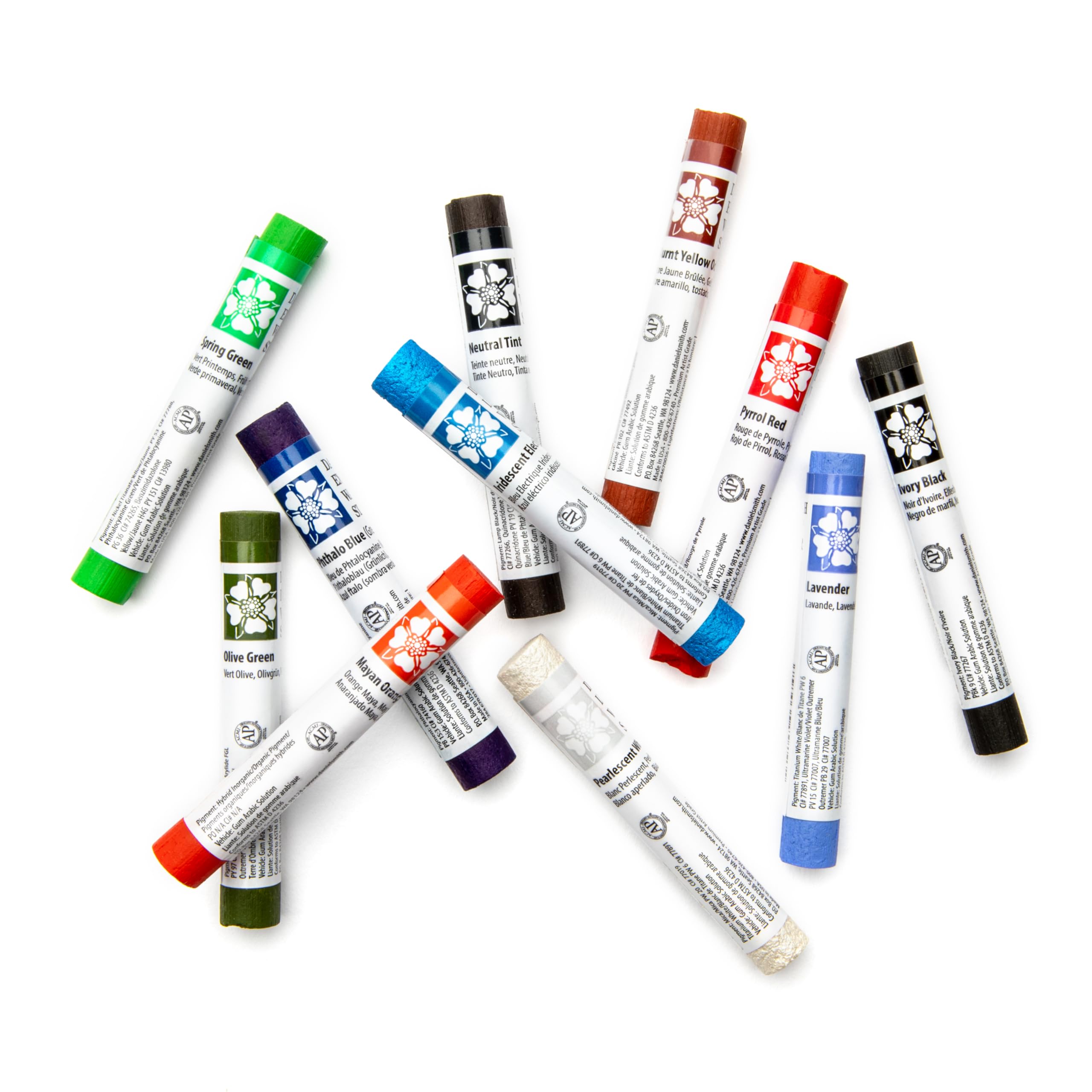 Daniel Smith 284670049 Extra Fine Watercolor Stick 12ml Paint Tube - Pyrrol Orange | Professional Artist Grade Watercolor Paint for Sketching, Painting & Mixed Media Art