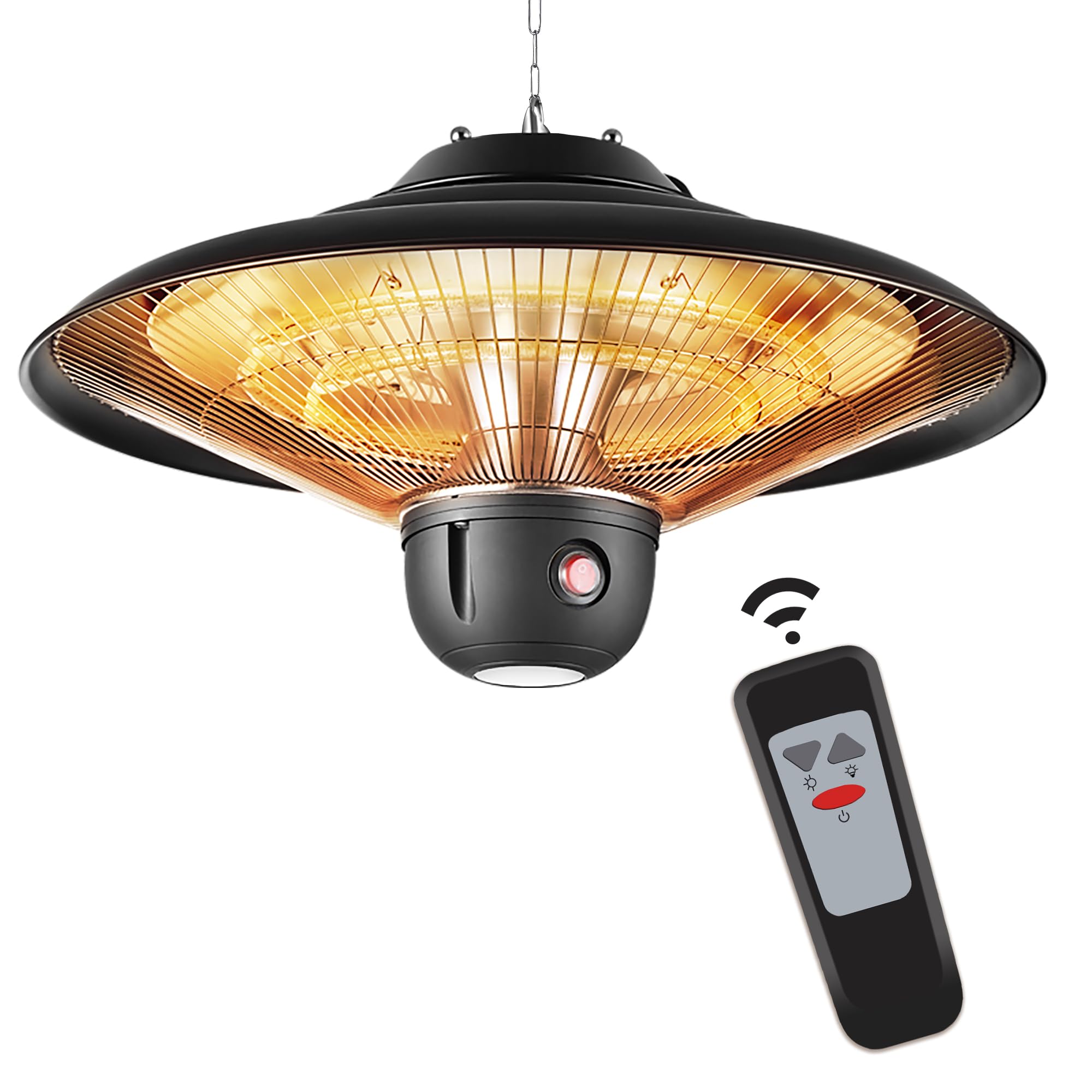 DONYER POWER 1500W Ceiling Mounted Patio Heater for Indoor & Outdoor Use - Perfect for Decks, Garages, and Restaurants
