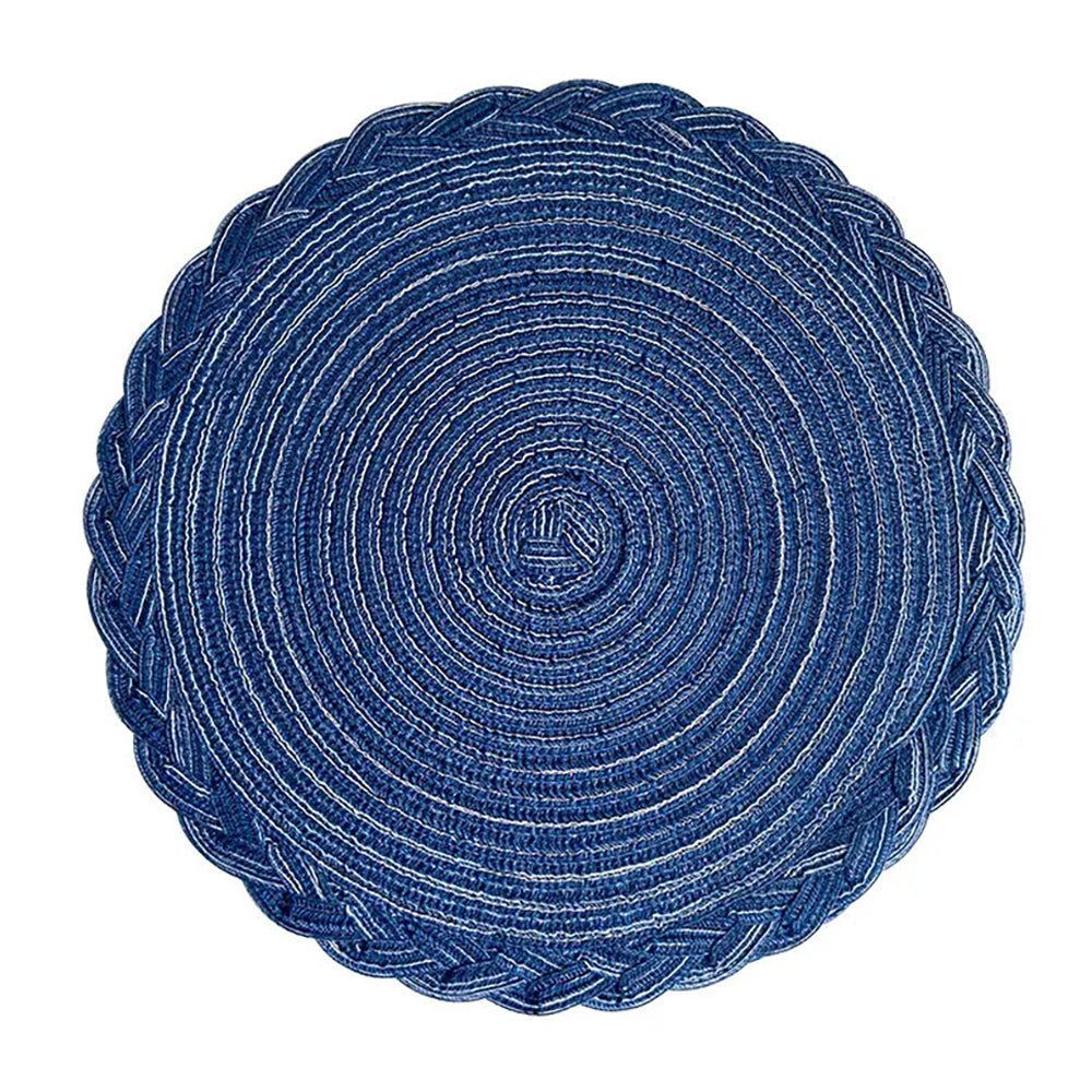 Arkansas Braided Rim Placemat Set of 4 - Elegant Table Decor for Dining Room, Kitchen, and Party Settings